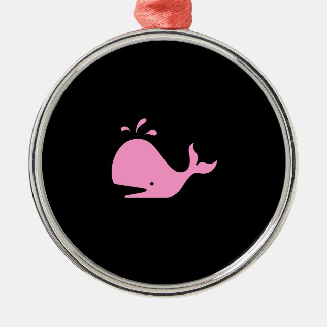 Ozean Glow_Pink-on-Black Walhalskette Ornament Aus Metall (Vorne)