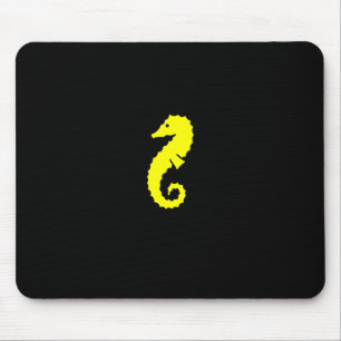 Ozean Glow_Yellow Seepferd Mousepad