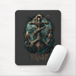 Ozean Grab Kraken Anker Dunkle Fantasie Mousepad