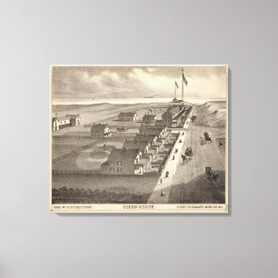Ozean-Haus, zeigen angenehmes, NJ Leinwanddruck