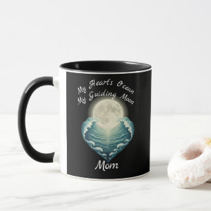 Ozean Herz Führender Mond Mama Tasse