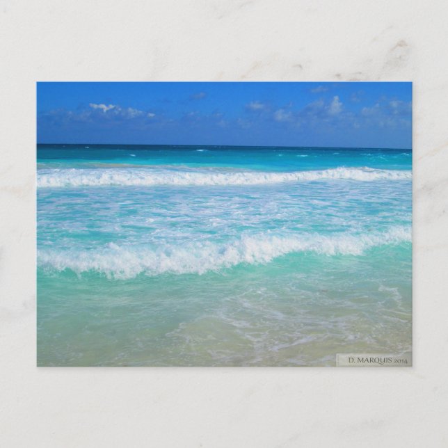 OZEAN IN CANCUN, MEXIKO #1 POSTKARTE (Vorderseite)