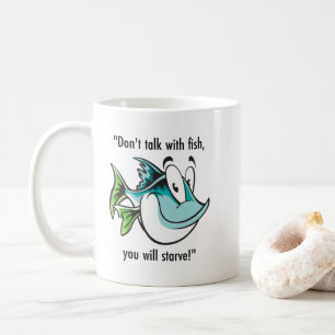 Ozean-inspirierte Mode spricht nicht mit Fischen Kaffeetasse