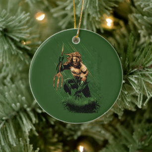 Ozean König Dreizack Krieger Dynamische Comic Kuns Keramik Ornament
