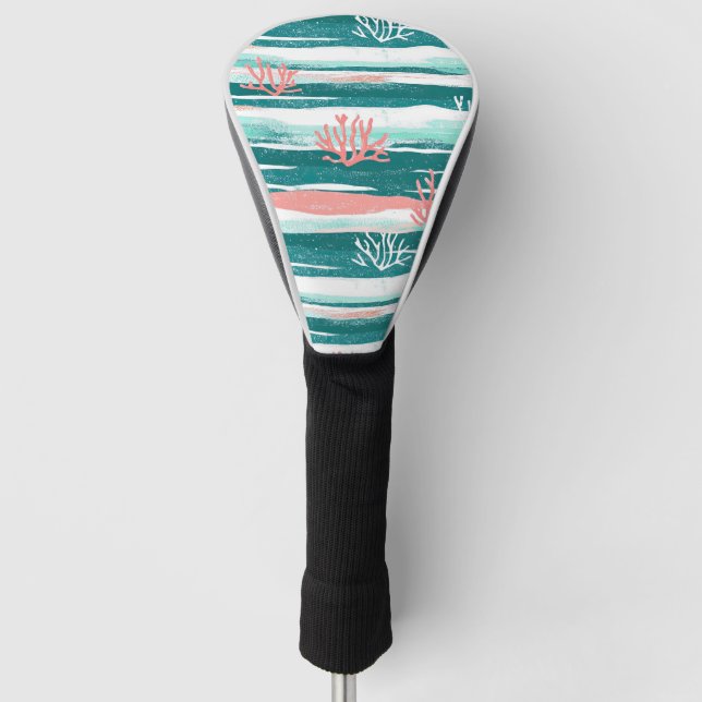 Ozean-Korallenriff-Muster Golf Headcover (Vorderseite)