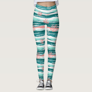 Ozean-Korallenriff-Muster Leggings