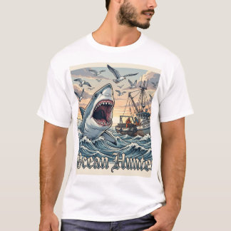 Ozean Kreatur Weißer Hai T-Shirt