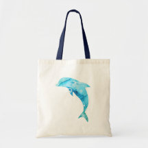 Ozean-Kunst-Tasche - Delfin