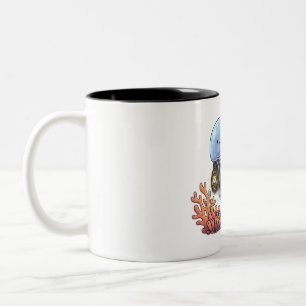 Ozean-Laternenqualle Zweifarbige Tasse