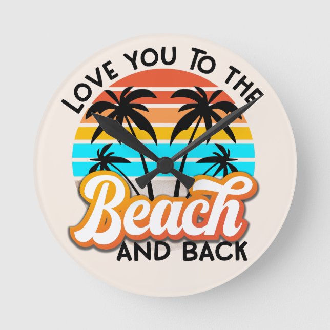 Ozean Lover Geschenkwand Uhr (Vorderseite)