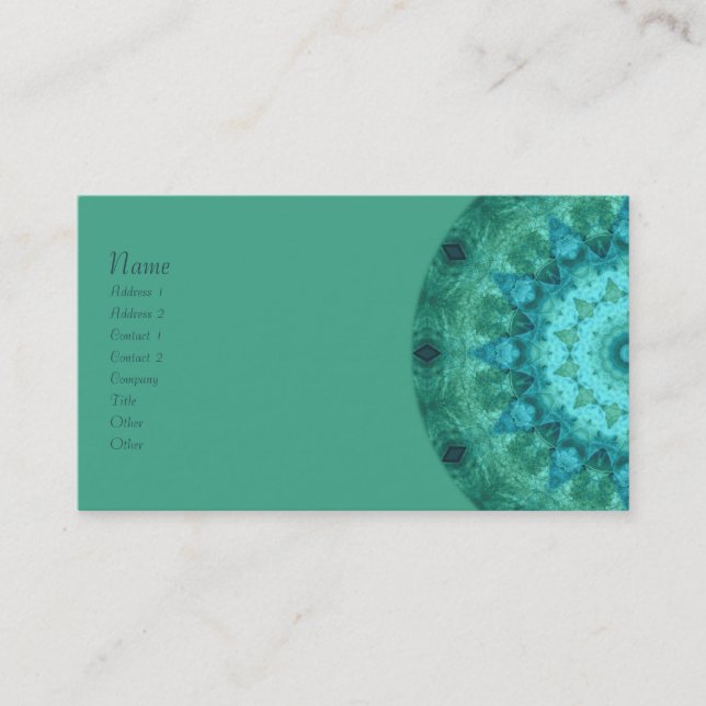 Ozean-Medaillon-Kaleidoskop Visitenkarte (Vorderseite)
