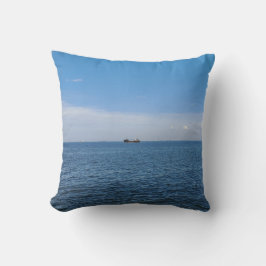 Ozean mit Schiffskissen Kissen
