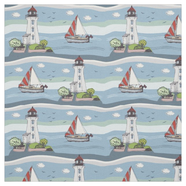 Ozean-Mustergewebe Stoff (Muster)