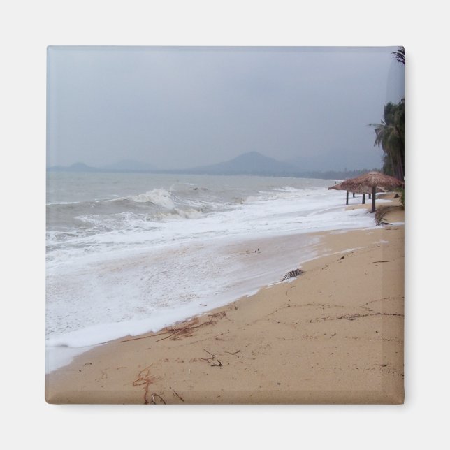 Ozean, Natur, Wasser, Himmel, Reise, Strand, Land Magnet (Vorne)