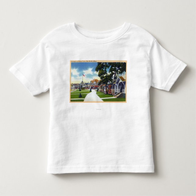 Ozean-Park-Hütten-Szene Kleinkind T-shirt (Vorderseite)