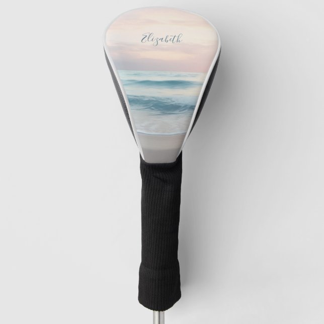 Ozean-Pastellfarben  Golf Headcover (Vorderseite)