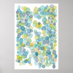 Ozean reflektiert Kunstdruck eines Wasserfarbmaler Poster