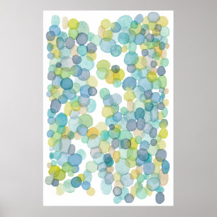 Ozean reflektiert Kunstdruck eines Wasserfarbmaler Poster