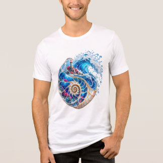 Ozean-Schale-T-Shirt Tri-Blend Shirt
