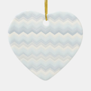 Ozean schattiert den Zickzack Watercolor Keramik Ornament