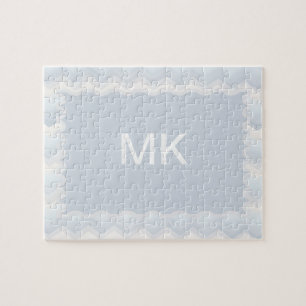 Ozean schattiert den Zickzack Watercolor Puzzle