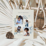 Ozean Schätze 4 Foto Küste Weihnachten<br><div class="desc">Eine elegante Küsten-Ferienkarte für Strand- oder Küstenbewohner mit 4 Fotos in einer Collage,  die mit blauen Aquarellkorallen,  Seestern und Botanikalen geschmückt ist. "Seas & Greetings" oder Ihre Wahl des Urlaubs Gruß erscheint an der Spitze,  mit Ihrer Familienunterschrift und das Jahr am unteren links.</div>