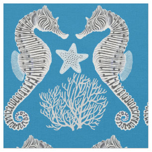 Ozean-Seepferdstarfish-Korallen-Gewebe Stoff