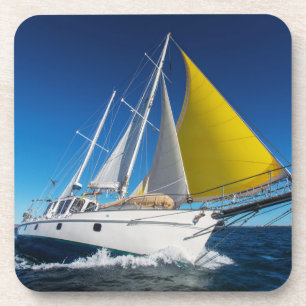 Ozean-Segeln in einer Yacht Getränkeuntersetzer