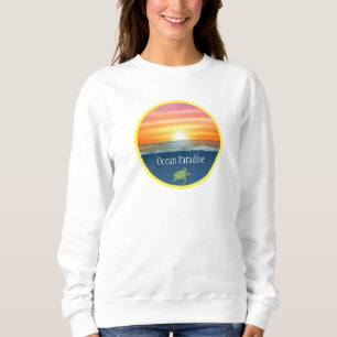 Ozean Sonnenaufgang und Schildkröte Sweatshirt