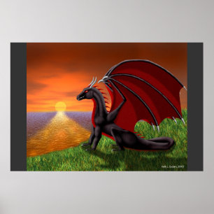 Ozean-Sonnenuntergang Poster