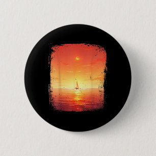 Ozean-Sonnenuntergang-Segelboot-Strand und Ozean-S Button