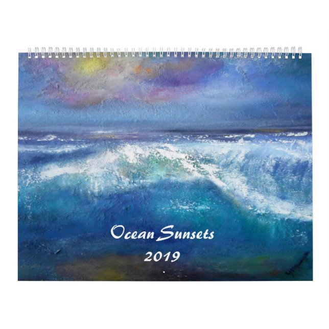 Ozean-Sonnenuntergänge 2019 Kalender (Titelbild)