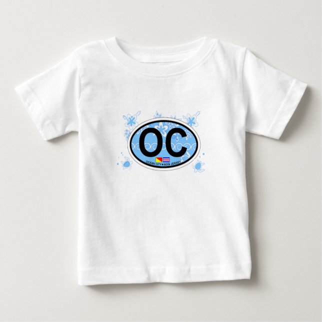 Ozean-Stadt Baby T-shirt (Vorderseite)