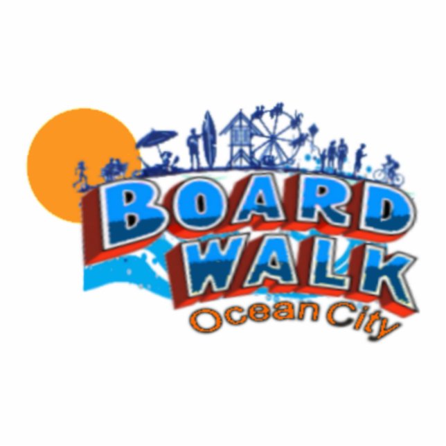 Ozean-Stadt Freistehende Fotoskulptur (Vorne)