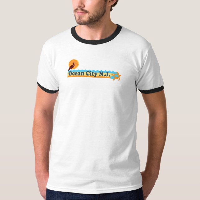 Ozean-Stadt T-Shirt (Vorderseite)