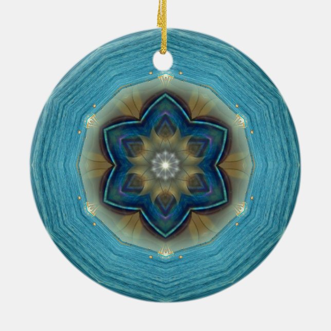 Ozean-Stern-Verzierung Keramik Ornament (Hinten)