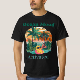Ozean-Stimmung Aktiviert T-Shirt – Sommer Strand V