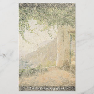 Ozean-Strand-Balkon-Briefpapier Amalfis Italien Briefpapier