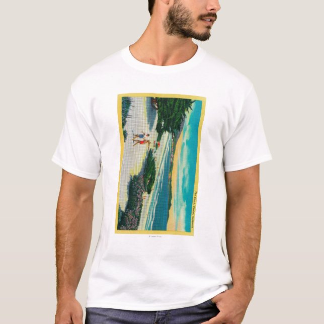 Ozean-Strand bei Carmel, CACarmel, CA T-Shirt (Vorderseite)