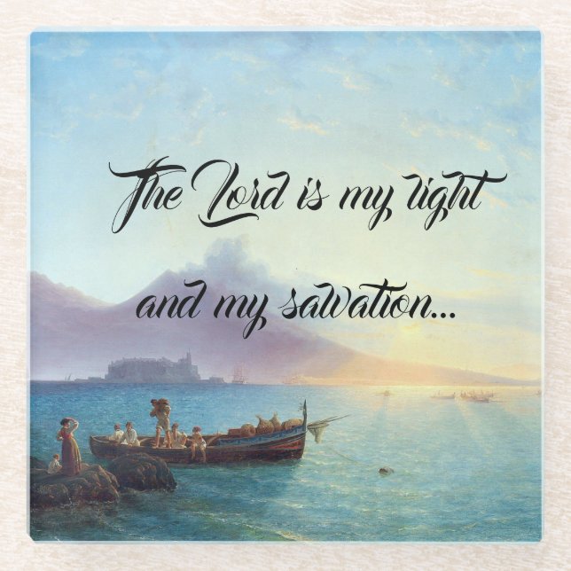 Ozean-Strand-Boots-Lord ist mein heller Glasuntersetzer (Vorderseite)