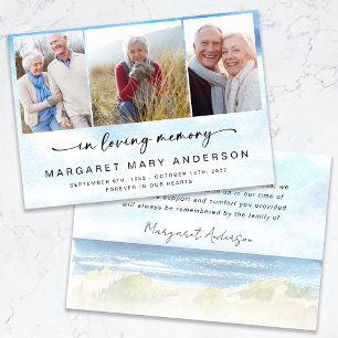 Ozean Strand Foto Trauerfall Beileid Danke