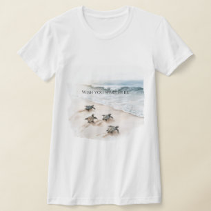 Ozean Strand Küste Meeresschildkröten T-Shirt