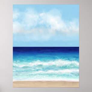 Ozean Strand Meerblick 275 Poster