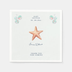 Ozean-Strand-Seestern-Baby-Party-Servietten Serviette