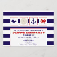 Ozean/Strand/Segeln-Geburtstags-Party