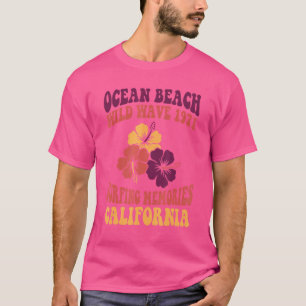 Ozean Strand Wilde Welle 1971 Surferinnerungen Kal T-Shirt