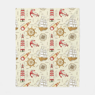 Ozean-Szene Fleecedecke