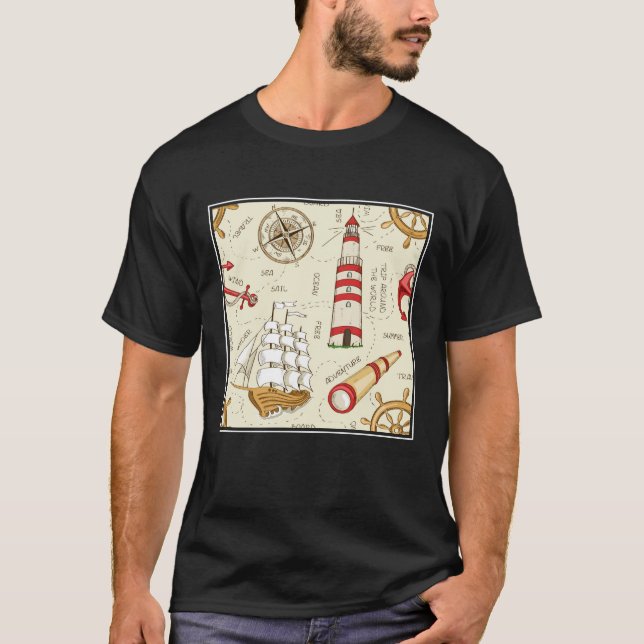 Ozean-Szene T-Shirt (Vorderseite)