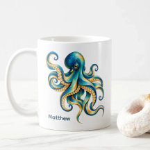 Ozean-Thema | Oktopus | Personalisiert