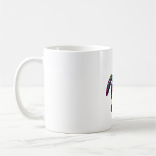 Ozean-Tier-Tie-Dye-Stammes-Meerestier-Maori-Schild Kaffeetasse